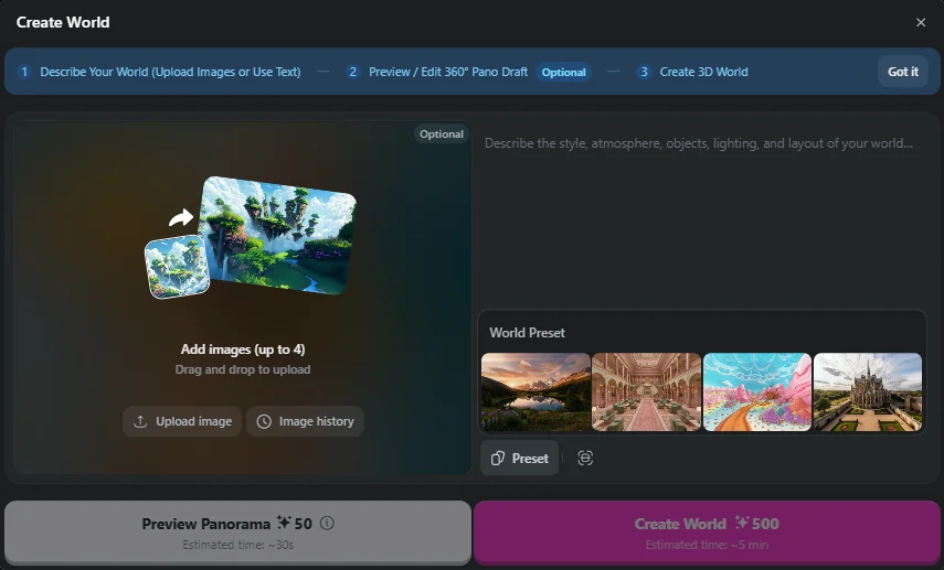 Build Openart 3D Worlds