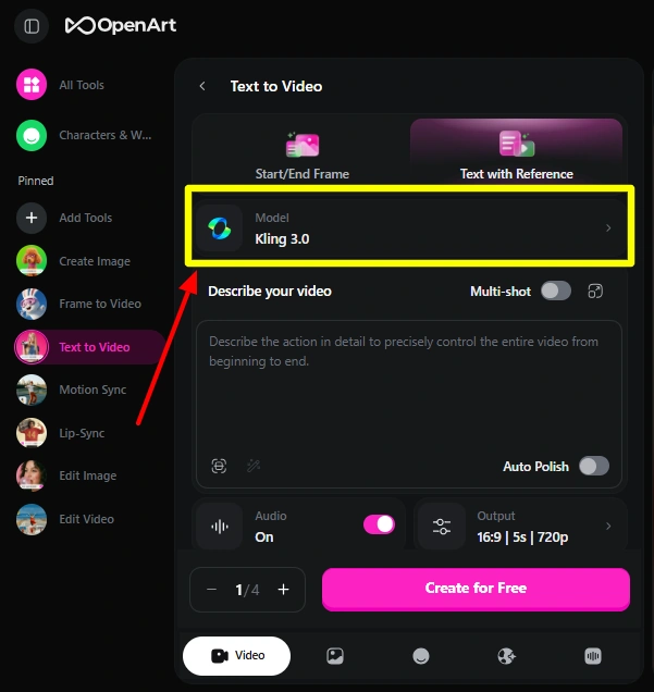 Kling 3.0 Video Generation with OpenArt AI